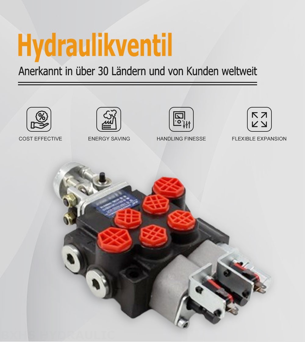 P40 Micro Switch Joystick 2 Steuerkolben Monoblock-Wegeventil